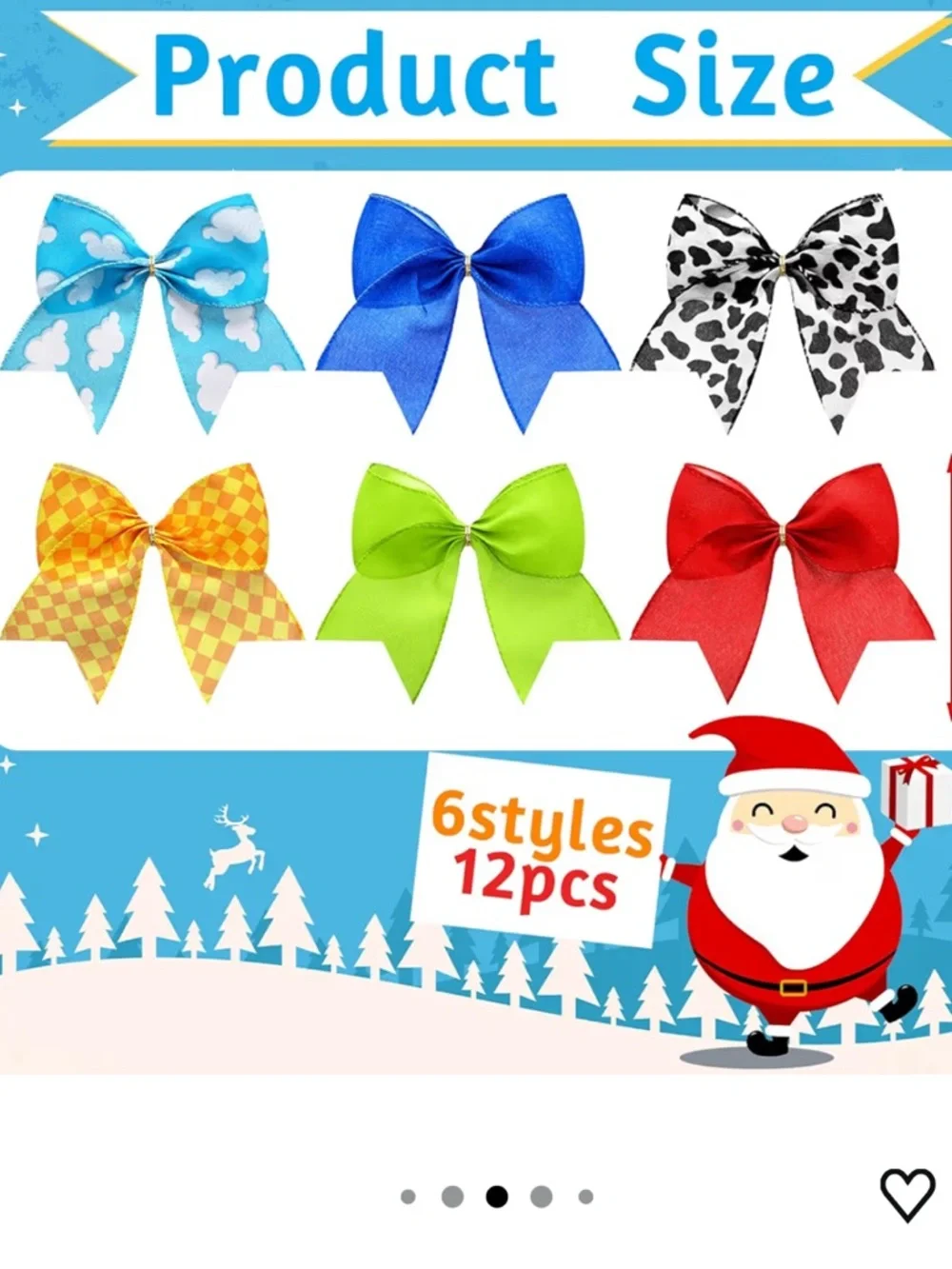 12 Pcs Toy Story Cartoon Theme Bows Ornaments party decor Christmas nwt